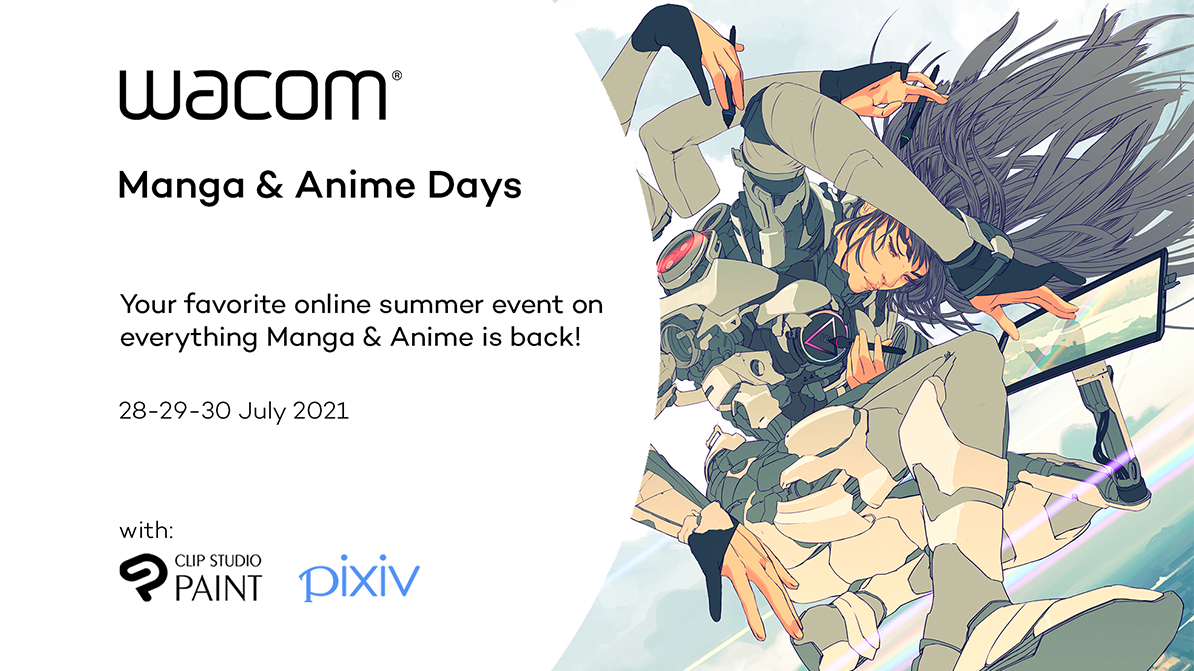 Evento online &quot;Manga & Anime Days&quot;:  Únete a Wacom y CELSYS en su verano creativo con un evento online de 3 días