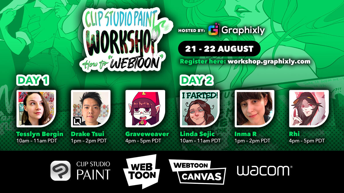 Clip Studio Paint, WEBTOON, WEBTOON CANVAS and Wacom to hold online event for webcomic creators : How to “WEBTOON”　Learn How to Create Online Comics from Start to Finish for Free