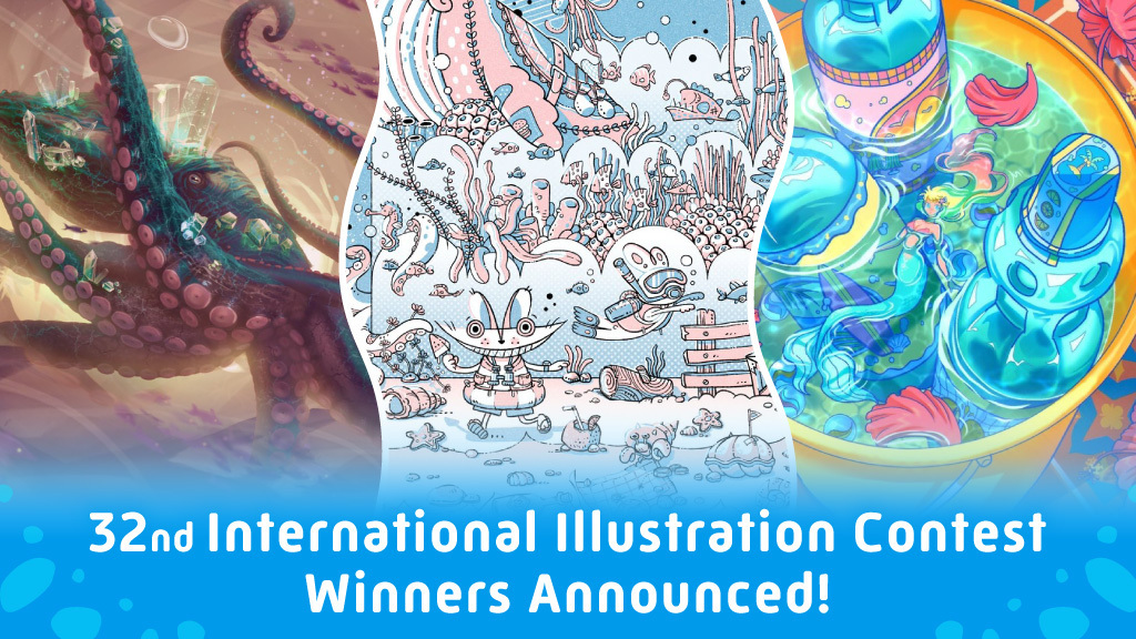 Winner of the 32nd International Illustration Contest announced　Eye-catching “Under the Water” illustration stunned judges