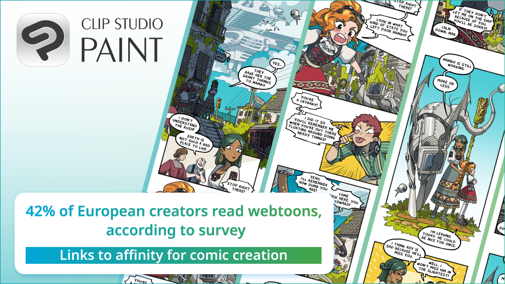 42% of European creators read webtoons according to survey　- Links to affinity for comic creation
