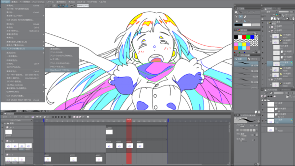 ジブリで磨かれたアニメーション制作ソフト Opentoonz と Clip Studio Paint Ex が連携 Celsys